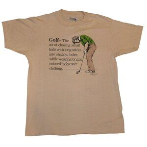 Vintage 1985 Dallas Alice Golf Single Stitch T-Shirt Adult Large Made in USA